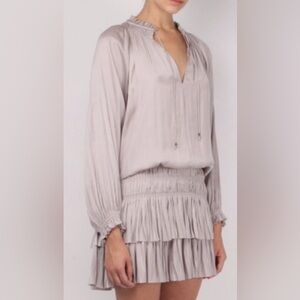 Ulla Johnson light pink silk mini dress